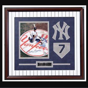 Mickey Mantle New York Yankees Framed Signed GFA